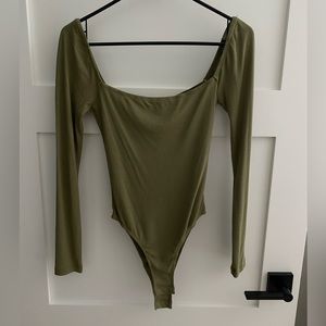 Princess Polly Charlotte Bodysuit Khaki